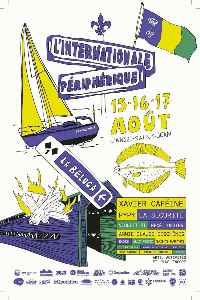 affiche du festival Internationale périphérique L'Anse Saint Jean, Mont Édouard